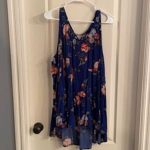 Torrid tank blue floral